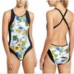 Athleta  Streamline Tropical Print Crossback 1pc Swimsuit Swim S Photo 1