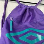 Umbro  Duotone Carrysack‎ Drawstring Bag - Purple Turquoise Photo 3