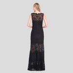 Tadashi Shoji Pintuck Boat Neck Gown Photo 2