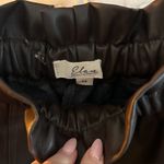 Elan  Ruffle‎ Banded Waist Pant Mocha Size Medium Photo 4