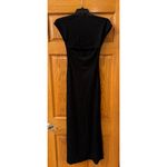 Reformation  Harlyn Black Cut Out Short Sleeve Maxi Dress Photo 6