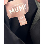 Show Me Your Mumu  Jasmine Halter MIDI Dress Black Luxe Satin M Photo 4