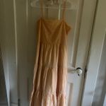 American Eagle Orange Dress Floral Photo 1