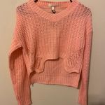 Discovery Teenbell Pink Distressed Sweater Photo 0