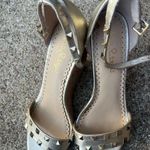 Lilly Pulitzer Womens  bronze studded wedges Photo 1