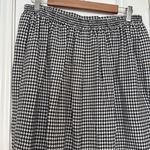 Vintage houndstooth midi skirt Black Size 16 Photo 7