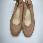 Everlane Nude Leather Round Toe Low Block Heel Womens 10 Chunky Heels Stretch Photo 4