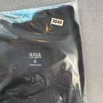 ANA A New Approach Top XL Women's Black Ribbed Knit Square Neck Short Sleeve NWT Photo 6