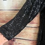 City Chic  Long Sleeve Black Sequin Midi Dress 2XL XXL NYE Formal Holiday Black Photo 2