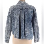 Vintage American Legends 70s 80s Stone Wash Denim Button Down Cropped sz Large Blue Photo 1