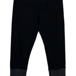 Lululemon Crop Leggings Black Gray Colorblock High Rise Athletic 6 Photo 0
