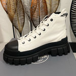 Palladium  White and Black High-Top Sneakers Size 6 Photo 0