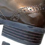 Anne Klein  Louisa Brown Patent Leather Plaid Oxford Shoes Women’s Size 7 Photo 8