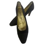 Bottega Veneta Bottega Venetta ￼Women’s Sz 8.5 B ￼ Vintage￼ Black Pumps Classic Weave Photo 1