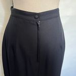 Vintage 90s Moods Pencil Maxi Skirt US 6 Formal Minimalist Holiday Back Slit Black Photo 6
