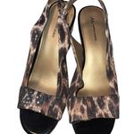 Anne Klein  Wedge Heel Sling Back Cheetah Print Sandal Size 9.5 M Wedge Heel Photo 0