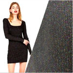 EXPRESS  Black Glitter Sweater Dress Size Medium Photo 1