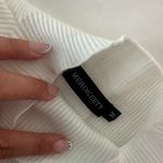 Sleeveless White Ribbed Maxi Dress with slit Size M Photo 1