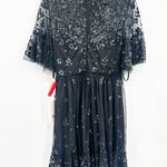 Mac Duggal  9143 Black Embellished High Neck Beaded Mini Dress 6 NWT Photo 5