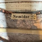 Nemidor Blue Floral Maxi Dress Short Sleeve Jersey Knit 14 Photo 1