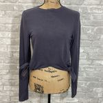 Athleta  Gray Samsara Nirvana Side Tie Crop Sweatshirt Photo 1