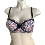 Massam Size Large Floral Underwire Bra. Made in Brazil. New with Tags White Photo 0