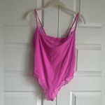 SKIMS  Fits Everybody Lace Cami Bodysuit |‎ Neon Orchid- NWT Photo 5