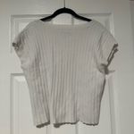 Sincerely Jules  Off-White Ribbed Knit Top Photo 1