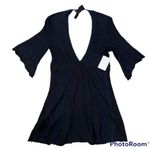 Free People  Flare KnitteDress-Navy-Blue-Back-Tie size small Photo 0