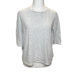 Vince  Striped White Crop T-shirt XL Extra Large‎ Soft Cotton Blend Casual Photo 1