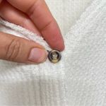 Urban Outfitters Out From Under White Waffle Knit Cardigan Sweater Womens M Raw Edge Boho Fall Photo 2