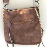 Brown distressed purse Photo 0