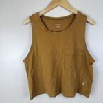 Everlane Women’s Mustard Crop Tank Top Organic Cotton Size M Photo 1