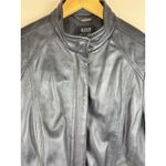 a.n.a Vintage  Women’s XL Black Genuine Lambskin Leather Motorcycle Biker Jacket Photo 3