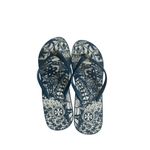 Tory Burch Blue Platform Flip Flops Sandals Size 10 Photo 2