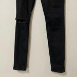 Reformation Black High Rise Skinny Jeans Distressed Womens 23 Denim Casual Fall Photo 1