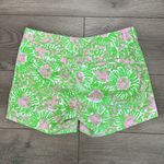 Lilly Pulitzer The Callahan Shorts Sunnyside Lions Cabana Pink Green Print Sz 0 Photo 2