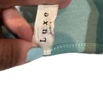 Luxe Baby Blue Short Sleeve Cut out Back Oversized Classic Blouse Women Sz M Photo 7