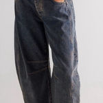 We The Free  Good Luck Mid-Rise Barrel Jean in Ian Indigo size 31 (12) Photo 0