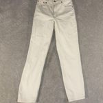 Abercrombie & Fitch Mom High Rise Off White Jeans Size 25/0 Photo 1