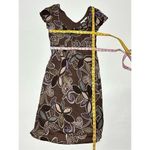 Boden USA Boden Dress Floral Print Slip On Sheath Style V Neck Mini Length Brown Purple 6 Photo 7