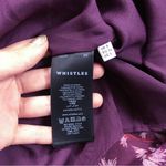 Whistles • Pitti Print Double Strap Dress midi floral maroon chiffon ruffle boho Size 4 Photo 10