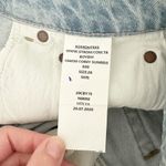 Boyish The Corey Denim Mini Skirt Raw Hem Sunrise Size 26 Photo 8