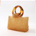 Beaded amber bag with tortoise o Photo 3