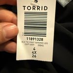 Torrid Studio  Pants Women's Black Tie Front Tapered Leg Pull On NWT Size 4x 26 Photo 3