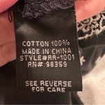 Rhapsody ‎ Black & White Floral Mini Skirt Size Small Photo 3