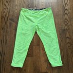 Active Life Horoscope Capri Leggings Green Geometric Reversible Size M (est.) Photo 8