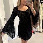 Amazon Long Sleeve Floral Mesh Mini Dress Photo 0