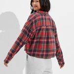 American Eagle AE Cozy Cabin Cropped Flannel Photo 1