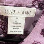 Clover + Scout Mauve and purple print cutout swing top size medium Photo 5